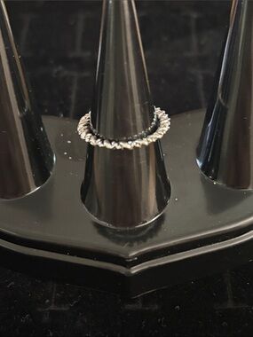 Sterling Silver Twisted Rope Stackable Ring - Women Jewelry Size 5.5 NWOT